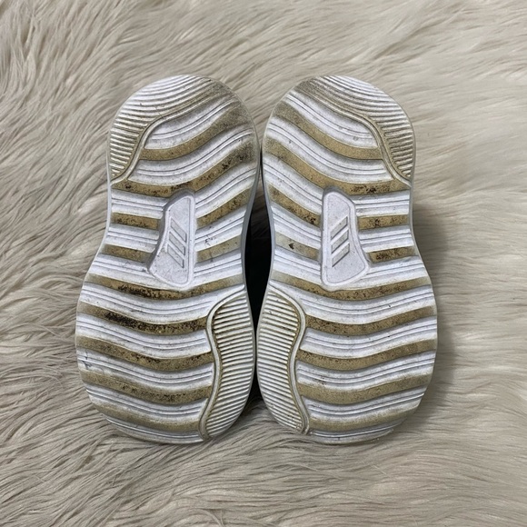 Adidas Infant Girl Baby Black Floral FortaRun Velcro Strap Running Shoes Sneaker - Picture 9 of 10